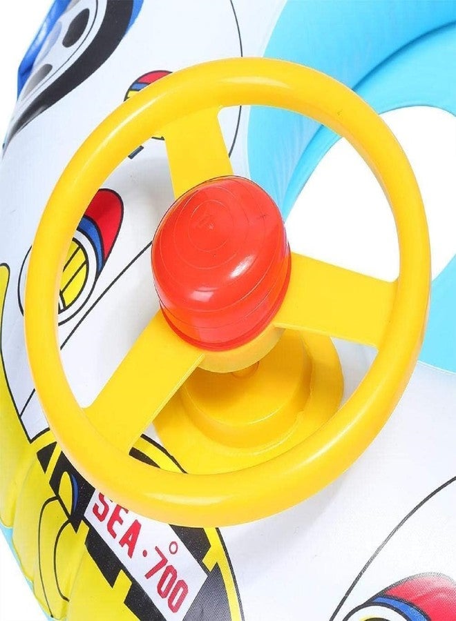 NELSTRAB:- Baby Car Swimming Ring Kids Baby Tube Safe Anti-flip Inflatable Swimming Pool Tub(3+ Years Up)(Multi Color)(1 PIS) - Image 2